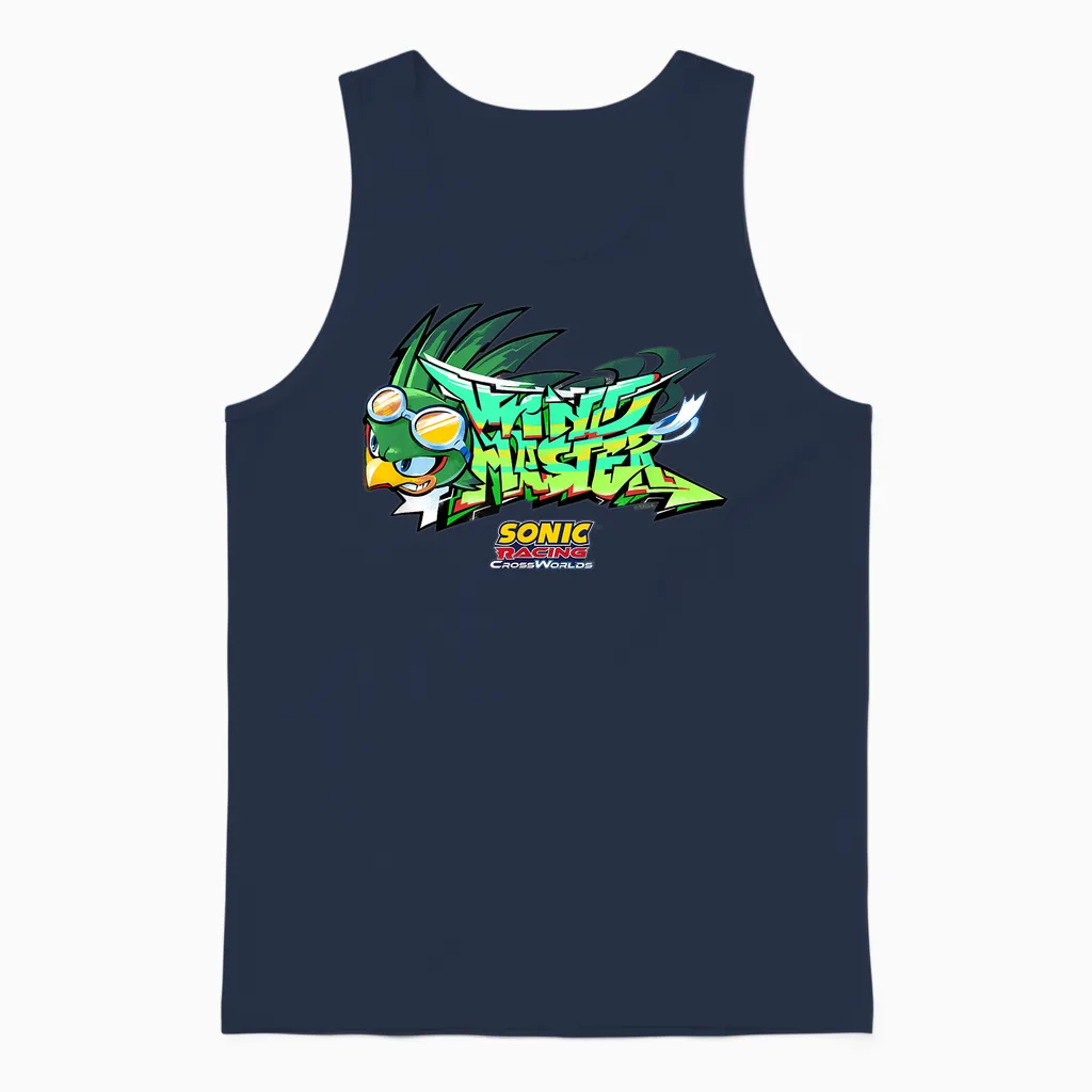 Sonic the Hedgehog: Crossworlds Unisex Tank Top in Navy