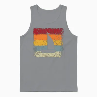 Sailing Retro Unisex Tank Top - Sport Grey