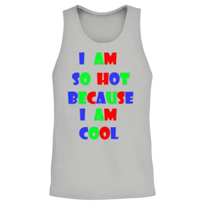 Hot and Cool Retro Unisex Tank Top - Ash