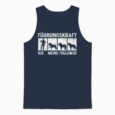 Führungskraft Shetty Shetland Pony Unisex Tank Top - Navy