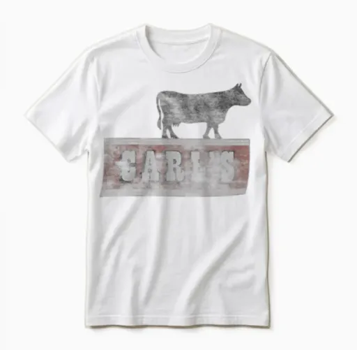 Vintage Detroit Carl's Chop House Unisex T-Shirt in White