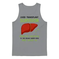 Liver Transplant Survivor Forever Grateful Unisex Tank Top - Sport Grey – 1