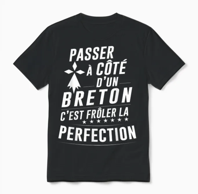 Le Breton Parfait โ Gift Idea Funny Brittany Unisex T-Shirt in Black