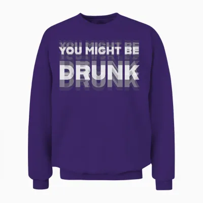 Tu Es Peut-être Soûl Unisex Sweatshirt - Purple