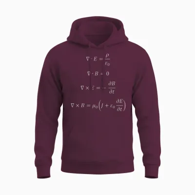 Maxwell's Equations Unisex Hoodie - Maroon