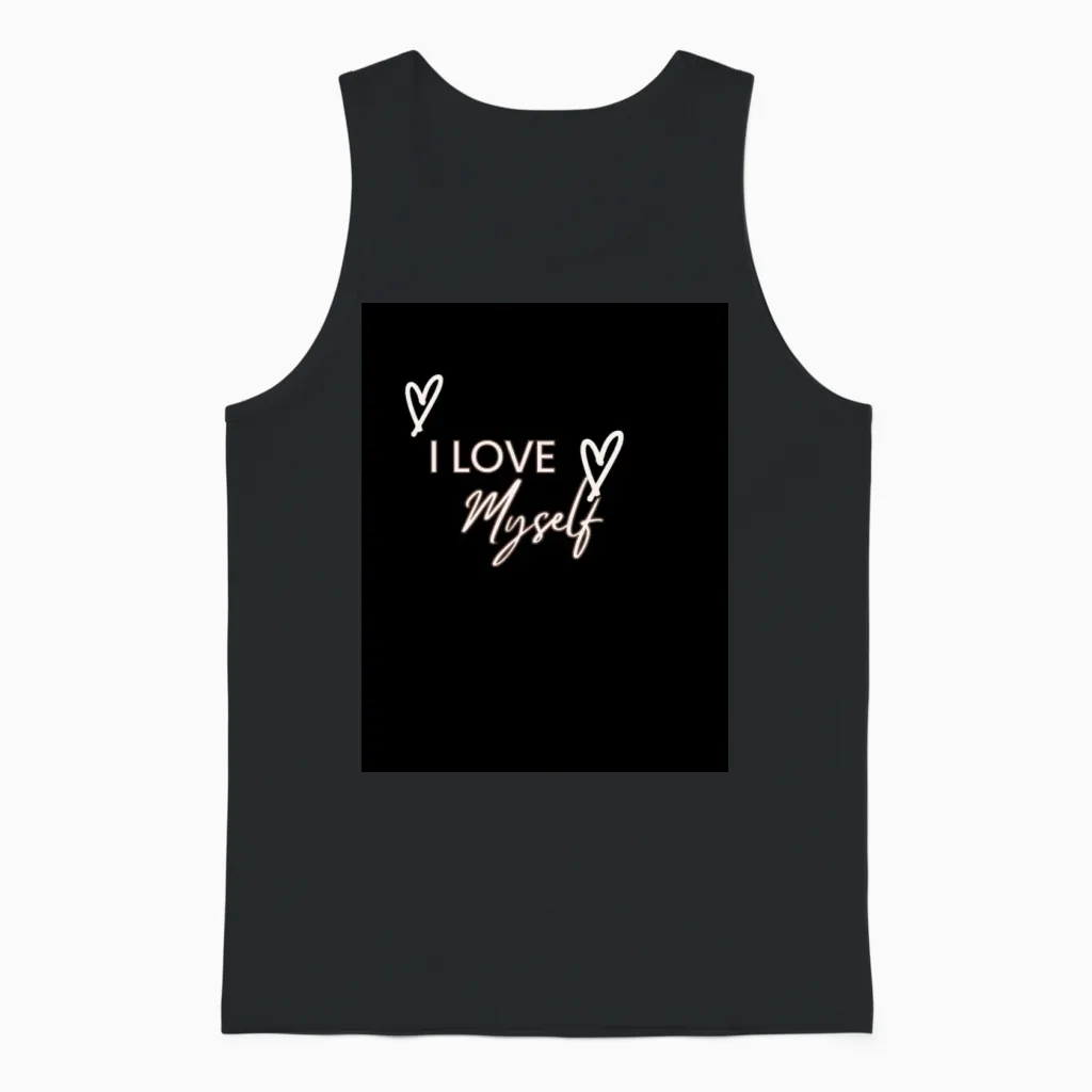 Self-Love Unisex Tank Top in Black