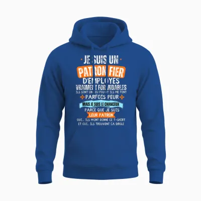 I'm a Proud Boss of Really Awesome Employees Boss Unisex Hoodie - Royal