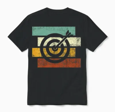 Darts Retro Unisex T-Shirt - Black