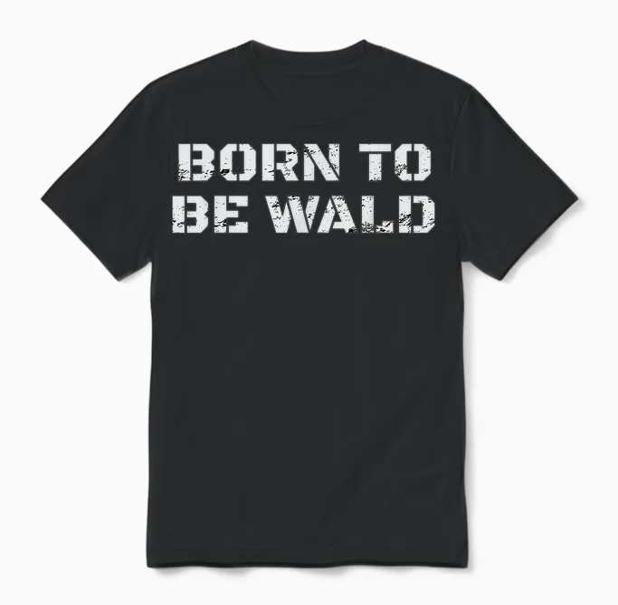 Fichten Sichten Und Vernichten - Born to Be Wald Unisex T-Shirt in Black