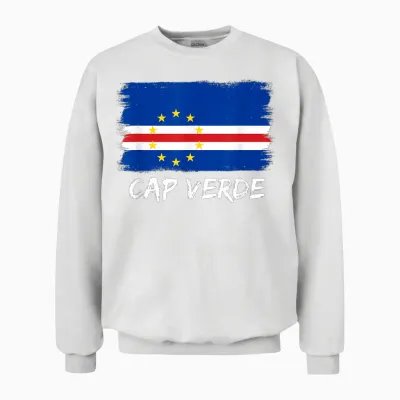 Kapverdische Flagge Kap Verde Unisex Sweatshirt - White