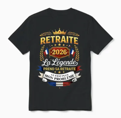 The Legend Retires 2026 Retired Man Unisex T-Shirt - Black