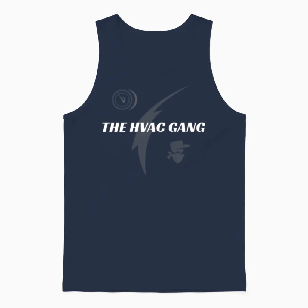 The Hvac Gang Unisex Tank Top in Navy