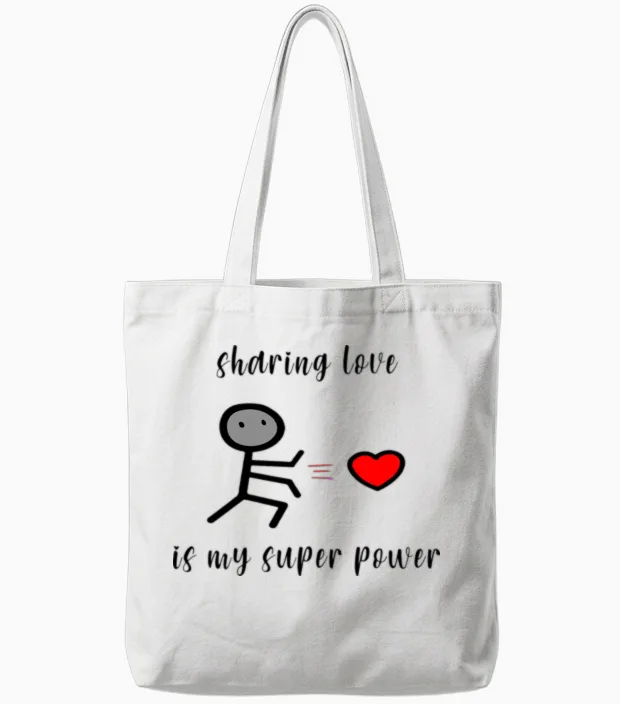 Super Hero Funny Tote Bags in White