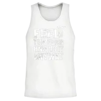 Feel the Fear and Do It Anyway Skydiving Skydiver Unisex Tank Top - White – 2
