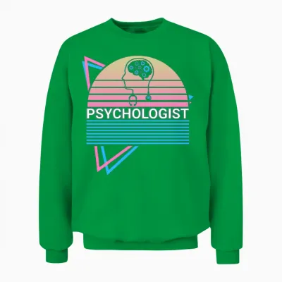Psychologist Psychology Retro Unisex Sweatshirt - Irish Green