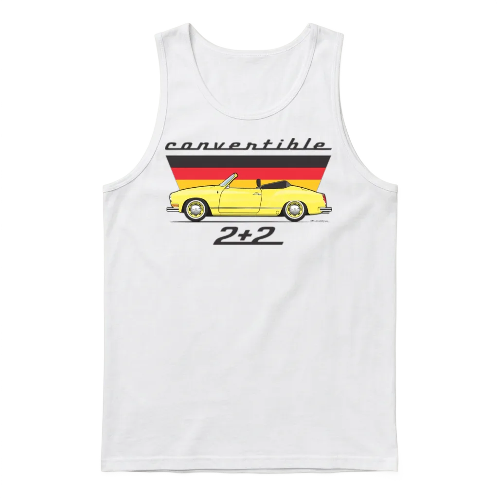 2 Plus 2 Saturn Yellow Unisex Tank Top - White
