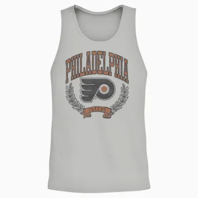 Philadelphia Flyers Vintage Victory Gray Officially Licensed Unisex Tank Top - Ash