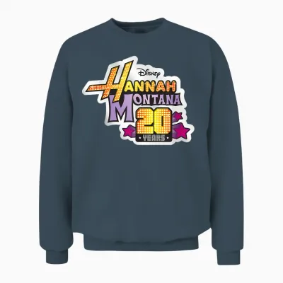 Disney Hannah Montana 20th Anniversary Official Logo Unisex Sweatshirt - Dark Heather