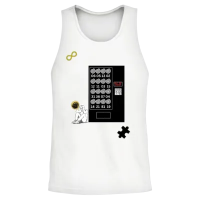 Out of Order Vending Machine Unisex Tank Top - White