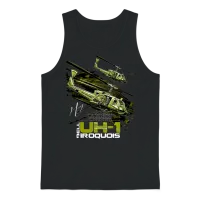 Bell Uh-1 Iroquois Helicopter Unisex Tank Top - Black – 1