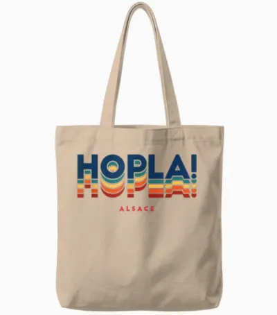 Hopla! Alsatian Vocabulary Gift Idea Alsace Alsatian Tote Bags - Natural