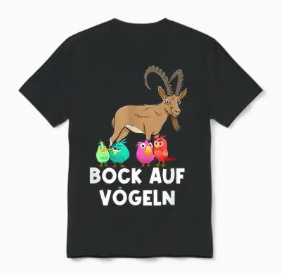 Bock Auf Vögeln Sex Word Game Versauter Slogan T-Shirt, Black Unisex T-Shirt - Black