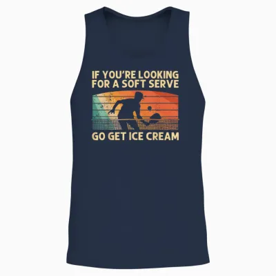 Pickleball Art for Men Women Pickleball Player Pickle Ball Unisex Tank Top - Navy