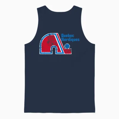 Quebec Nordiques Unisex Tank Top - Navy
