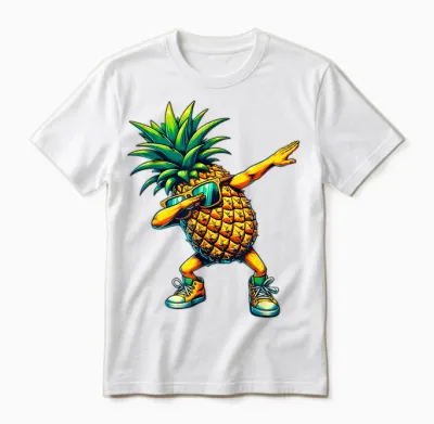 Tamponner L’ananas | Ananas Drôle Avec Motif De Fruits Unisex T-Shirt - White