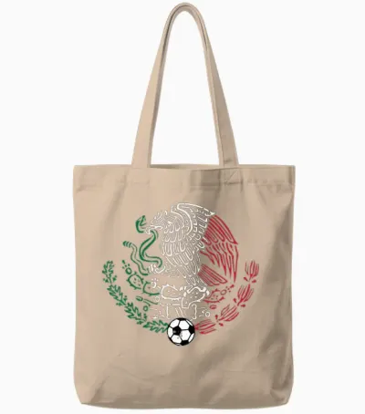 Mexico Mexican Eagle Men Women Boys Girls Tote Bags - Natural