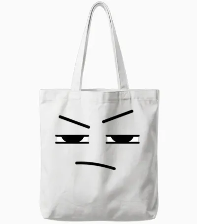 Creepy Funny Carrots Face Halloween Costume Kids and Adults Tote Bags - White