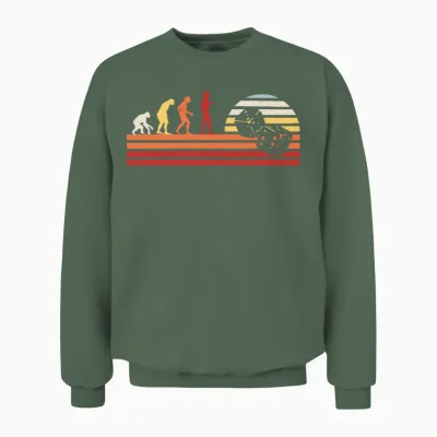 Retro Vintage Board Games Unisex Sweatshirt - Military Green