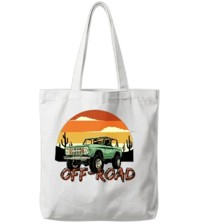 Retro Garage Classic Style Tote Bags - White