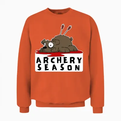 Funny Archery Sticker and Shirt Kilboe Comic Unisex Sweatshirt - Orange