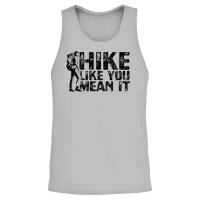 Hike Like You Mean It - Hiking Unisex Tank Top - Ash – 2