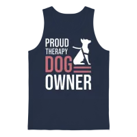 Therapy Dog Lovers Unisex Tank Top - Navy – 1