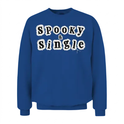 Spooky & Single – Paranormal Valentine Unisex Sweatshirt - Royal