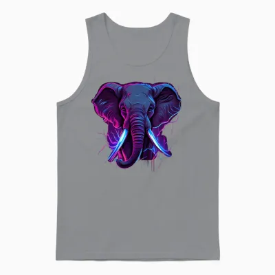 éléphant Unisex Tank Top - Sport Grey