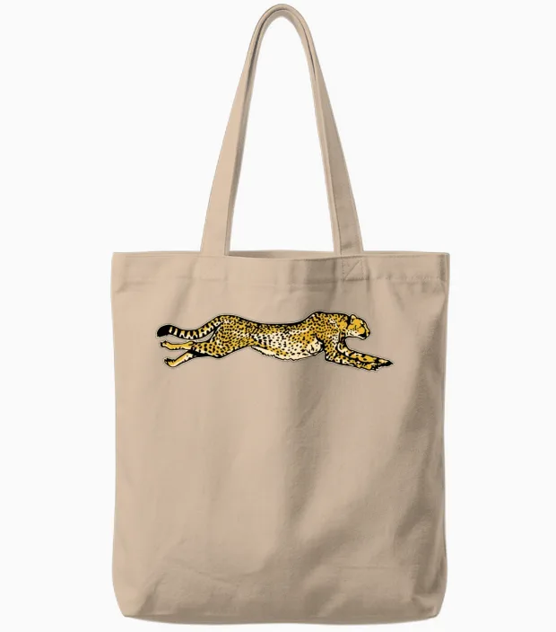 Cheetah Leopard Tote Bags in Natural