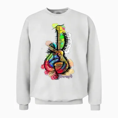 God Vition Retro Cool Unisex Sweatshirt - White