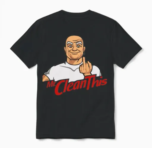 Mr Clean This Unisex T-Shirt in Black