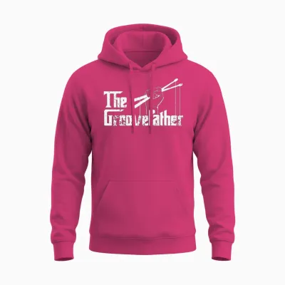 The Groovefather Drums Drumming Band Drumm Unisex Hoodie - Heliconia