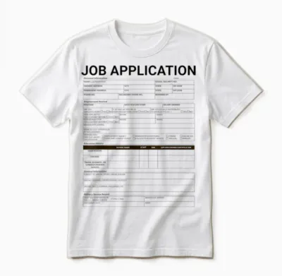Job Application Costume Unisex T-Shirt - White