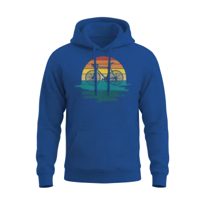 Biking Retro as a Cool Retro Design. Unisex Hoodie - Royal