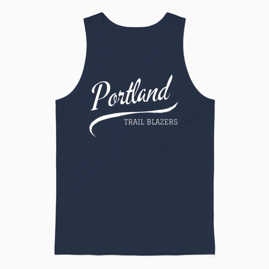 Blazers Retro Unisex Tank Top in Navy
