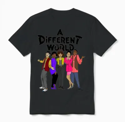 Black Tv Shows a Different World Black Tv Shows Unisex T-Shirt - Black