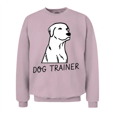 Dog Trainer Unisex Sweatshirt - Light Pink