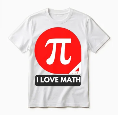I Love Math Unisex T-Shirt - White