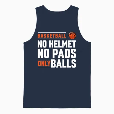 Funny Basketball Quotes Unisex Tank Top - Navy