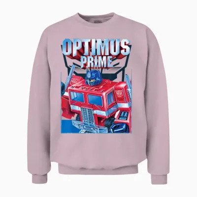 Transformers Optimus Prime Portrait T-Shirt Small Unisex Sweatshirt - Light Pink